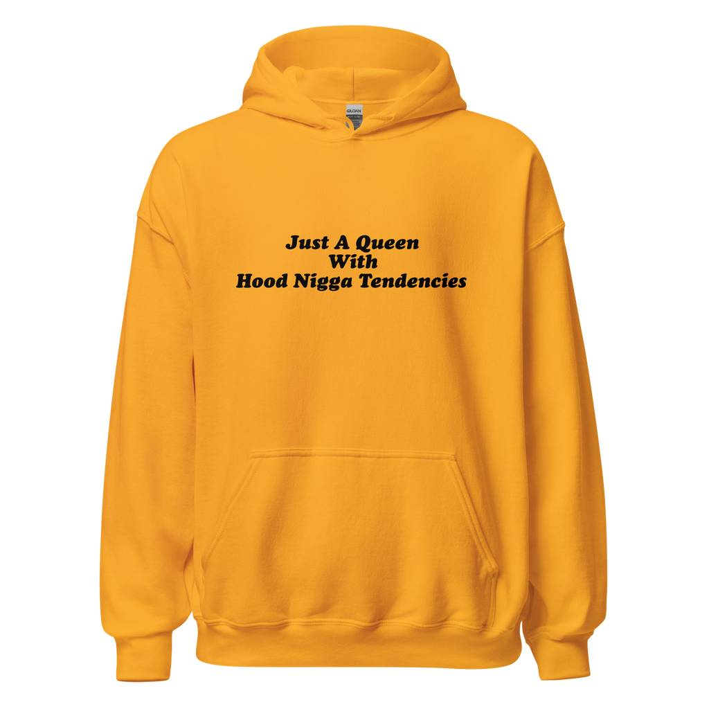 Just A Queen Hoodie (Black Text)