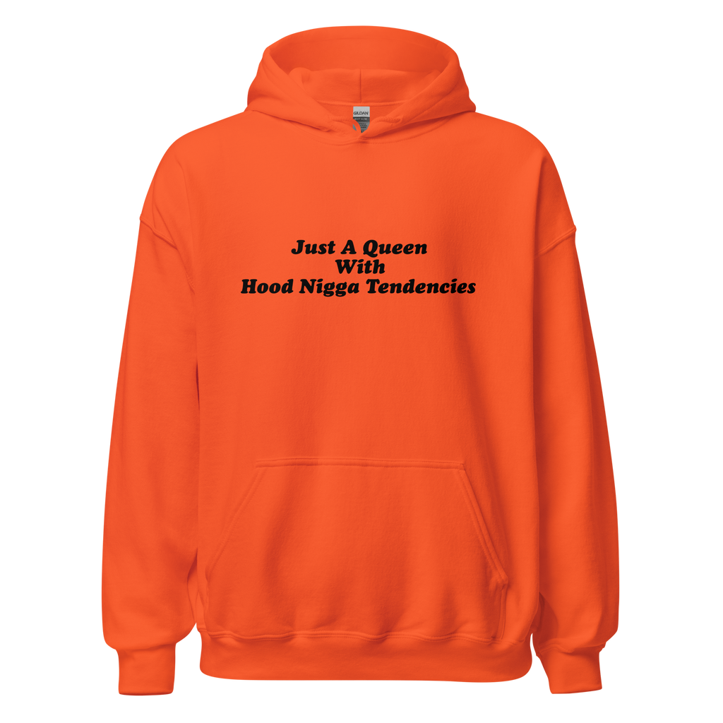 Just A Queen Hoodie (Black Text)